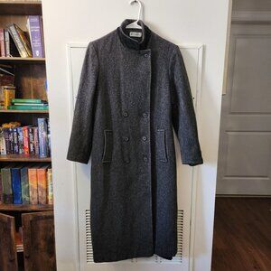 Forecaster of Boston Long Wool Coat Gray Vintage Made in USA